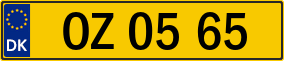 Trailer License Plate